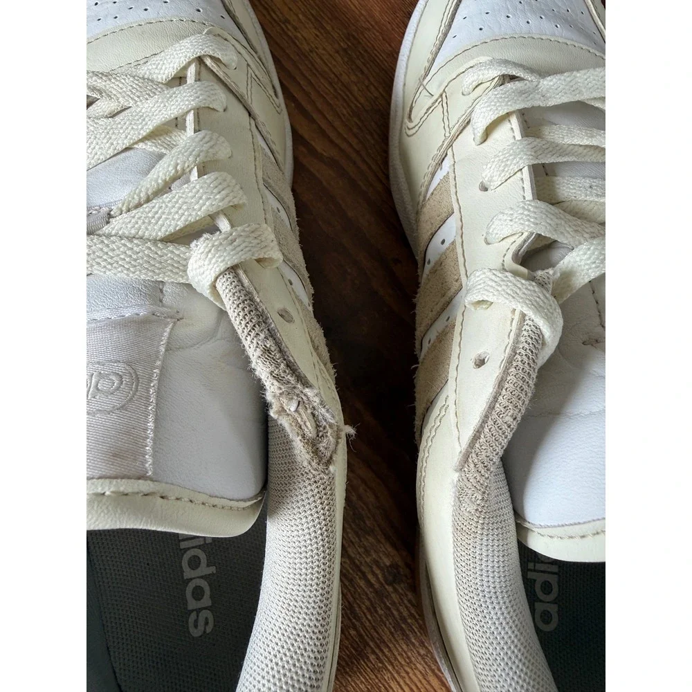 Adidas Entrap Sneakers Women 8.5 Cream White Good Retro Low Top IH7881
